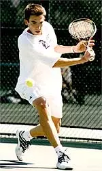 Senior Captain Brad Erickson clinched the dual for the 'Cats with a 6-3, 6-4 victory