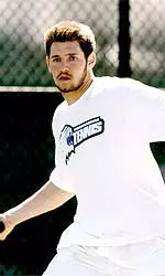 Josh Axler won in straight sets at No. 6 for his ninth consecutive dual win