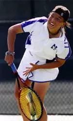 Colleen Cheng fell to USC's Jewel Peterson, 7-5, 6-1 today in Stone Mountain, Ga.
