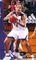 Junior Leslie Dolland scored 19 points Thursday night vs. Iowa