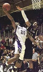 Jitim Young netted 13 points for Northwestern as they beat No. 17 Iowa Saturday night.