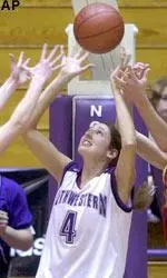 Fresjman Sarah Kwasinski led NU with 18 points against Purdue Thursday night.