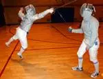 Lauren Van Gieson (left) had NU's best winning percentage (.781) on last year's sabre squad.