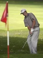 Tom Johnson is four strokes off the lead at the Alister MacKenzie Invitational.