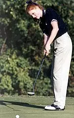 Elizabeth Burden shot a 76 Sunday, good for NU's low round of the day.