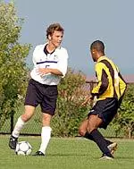 Jaro Pylypczak leads NU's stingy backfield that has surrendered only 23 goals thus far.