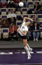 Erika Lange tied a match high with 19 kills Friday night.