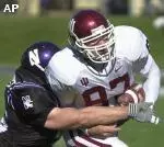 Eric VanderHorst racks up one of his tackles vs. Indiana.