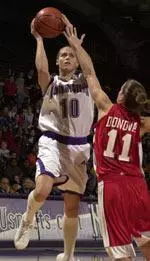 Kristin Ambrose scored 13 of her team-high 15 points in the second half of NU's 82-49 loss to Ohio State.