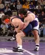 Heavyweight Mike Little slipped by Justin Staebler, 6-5, Friday afternoon in Madison