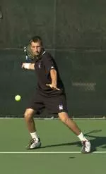 Freshman Tommy Hanus remains undefeated in dual match play after a victory over Ball State Saturday