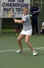Marine Piriou had a 6-1, 6-1 win at No. 1 singles