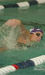 Vicky West is one of six NU swimmers invited to the NCAA Championships in Austin, Texas