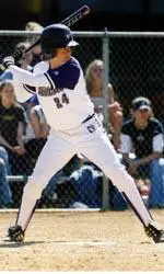 Senior Erin Jancic tied NU's career records for doubles and runs this weekend