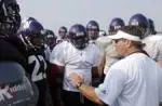 Randy Walker addresses his team at Camp Kenosha
