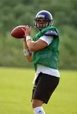 Quarterback Tony Stauss threw for 72 yards on the day.