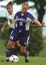 Sophomore Carolyn Hack had a goal vs. Iowa State and has played a lead role in the preseason