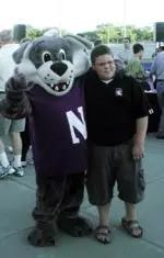 The real Willie the Wildcat with a friend
