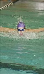 Paige Nath won two individual events and was a member of four winning relay squads.