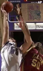 Senior center Aaron Jennings (left)
