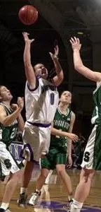 Samantha McComb scored a career-high 21 points against DePaul