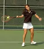 Cristelle Grier is two matches away from the ITA finals.
