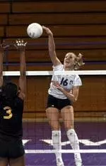 Iwona Lodzik had 14 kills and 11 digs Friday at Minnesota