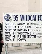 The schedule is signed by Darnell Autry, Pat Fitzgerald and Steve Schnur!
