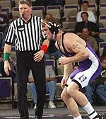Josh Ballard picked up a win at 149 pounds Friday at Indiana.