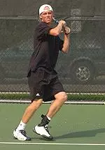 Freshman Adam Schaechterle defeated Wisconsin's Jordan Raemisch, 6-4, 6-4, Saturday in his Big Ten debut.