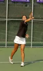 Andrea Yung clinched the Big Ten title match for the Wildcats in a 4-2 defeat of Minnesota for NU's fifth consecutive Championship title.