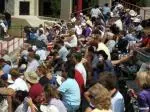Crowd of 300-plus attended Saturday's scrimmage at Carthage College.