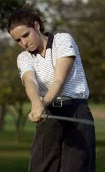 Mary Ellen Grzebien placed sixth at the Badger Invitational.