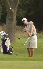 Dillon Dougherty is in sixth place at the Inverness Intercollegiate.
