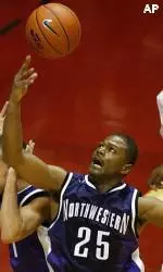 Jitim Young pours in 20 points against Michigan.