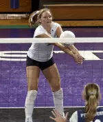 Junior Lizzie Carlson and the Wildcats' match against Indiana Saturday evening will appear on Fox Sports Chicago at 3 p.m. Sunday, Oct. 17.