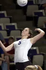Freshman Stephanie Jurivich led the 'Cats to their second Big Ten victory Friday night with 17 kills.
