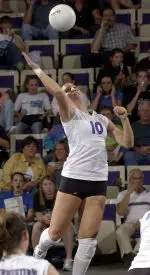 Freshman Lindsay Anderson leads the 'Cats 3.35 kills per game Big Ten competition.