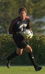 Junior Brian Heckenbach made two saves late in the second half to preserve a 2-1 NU win.