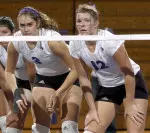 Seniors Leah Delcourt (left) and Drew Robertson (right) play in Welsh-Ryan Arena for the final time this Saturday, Nov. 20 against Michigan.