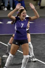 Junior Christie Gardner ranks fifth in the Big Ten in digs per game with a 4.22 average.