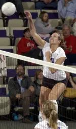 Freshman Lindsay Anderson recorded 21 kills Saturday evening against Illinois.