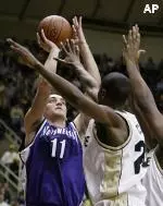 Vedran Vukusic had 22 points in NU's win at Iowa on Jan. 10