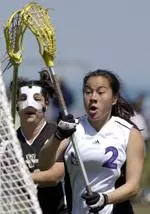Attacker Sarah Albrecht had four points at Ohio State Sunday.
