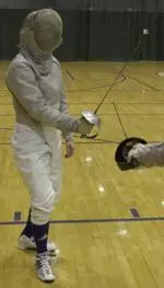 Lauren Dunn garnered the No. 9 seed in women's sabre.