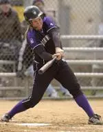 Sophomore Kristen Amegin became NU's single-season home run queen Friday with her eighth blast of the season.