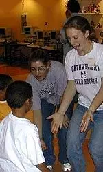 Suzi Sutton (middle) and Northwestern's athletic community will help in the search for a cancer cure at this weekend's Relay for Life event.