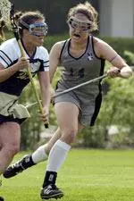 Emily Lovett was one of two <I>womenslacrosse.com</I> All-Freshman Team members from NU.