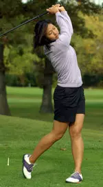Alice Kim shot a 2-over 73 on Sunday to finish 18th at the Mercedes-Benz Championships.