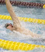 Junior Matt Grevers won the 50 free with an NCAA 'B' time of 19.98 as part of a trio of NU event victories.